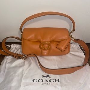 RARE Coach Pillow Tabby Purse in Orange